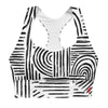LORRIANE SPORTS BRA - BLACK & WHITE
