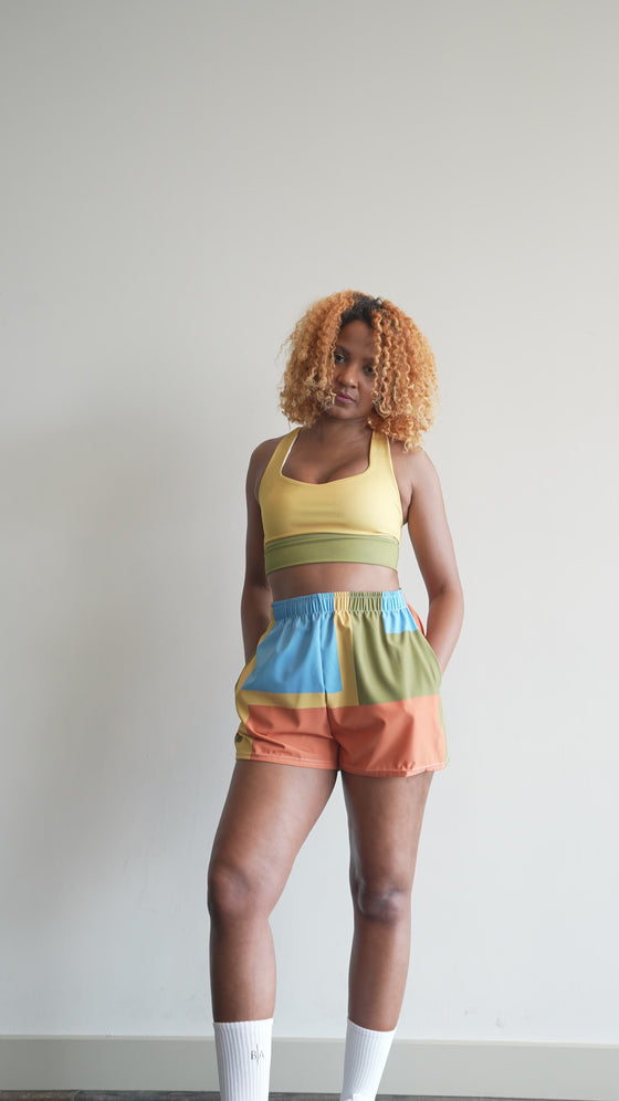 VONNE SHORTS - BLACK & WHITE