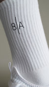 B|A CREW  HEART SOCKS - BLACK